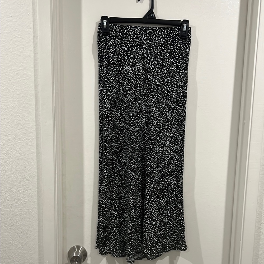 Love, Fire Monochrome Patterned Skirt